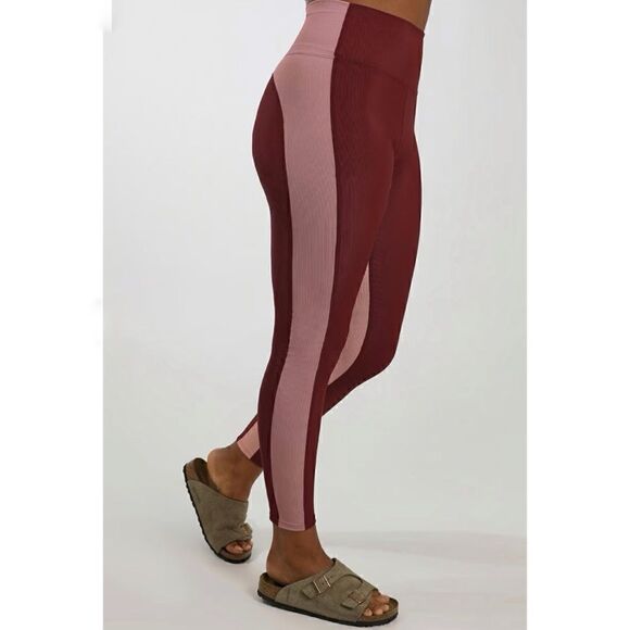 Beach Riot Colorblock ribbed leggings size M - Picture 1 of 13